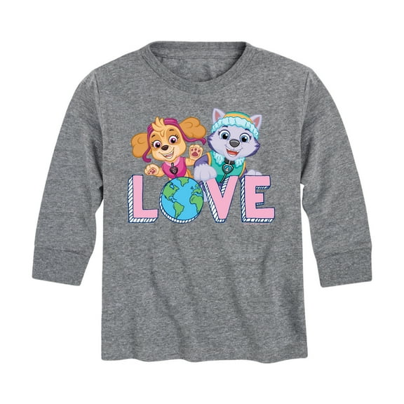 Paw Patrol - Love Earth - Toddler And Youth Long Sleeve Graphic T-Shirt