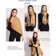 thumbnail image 2 of Light Grey Cashmere Winter Warm Scarf For Women Pashmina Shawl Wr, 2 of 5