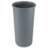 Rubbermaid Commercial FG354600GRAY 22 Gallon Round Plastic Untouchable Waste Container - Gray