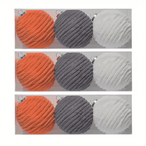 9PCS 2.36 Inch Christmas Ball Ornaments Boho Farmhouse Woolen Rope Hanging Balls Neutral Rustic Ornaments for Xmas Tree Holiday Wreath Garland Wedding Home