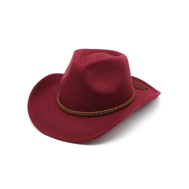 Sombreros de vaquero Qarigey para hombre Correas trenzadas Gorra multifuncional ligera