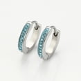 thumbnail image 3 of Arracadas Chicas P/ niña adulto Swarovski Oro Blanco 14K Lam azul Unitalla, 3 of 5