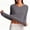 Gray, variant on Fnooota Women's Thermal Tops, Long Sleeve V-neck Casual Winter Warm Womens Base Layers Underwear Gray Size L