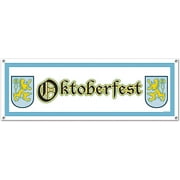 PMU Oktoberfest Sign Banner 5ft x 21in Hanging Party Decoration and Accessory (1/pkg) Pkg/1