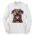 thumbnail image 3 of My Favorite Breed is The One In Need | Colorful Labrador Dog | Dean Russo Art Animal Lover Mens Long Sleeve Shirt, White, L, 3 of 5