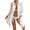 Shirt-White, variant on Womens Bathing Suit Cover up Swimsuit Beach Bikini Cover Up Loose V-Neck Swimwear Button Down Shirt Dress White