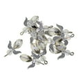 thumbnail image 3 of GUOOL 12pcs beaded angel wing faceted pendants Clear, 3 of 8