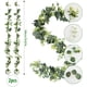 thumbnail image 3 of 2 PCS Plantas Colgantes Artificiales, Plantas Artificiales, Guirnalda Artificial de Eucalipto, Guirnalda de Eucalipto, Eucalipto Artificial, Guirnalda Planta de Vid, para Boda, Patio, Hogar, 3 of 4