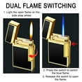 thumbnail image 6 of 2Pcs Refillable Metal Lighter Under $5! Yannianjz Refillable Metal Lighter, Open Flame Windproof Lighter with Inclined Flame, Rechargeable Butane Lighter with Adjustable Flame, 6 of 9