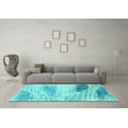 thumbnail image 3 of Ahgly Company Indoor Rectangle Abstract Light Blue Modern Area Rugs, 7' x 9', 3 of 4