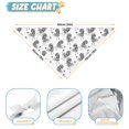 thumbnail image 6 of Dog Bandana 1 Pack,White Chicken Sketch Pattern Bandanas for Dogs,Cat Bandana,Small/ Large Dog Bandana 2 Size,Dog Bandanas Girl Boy, 6 of 6