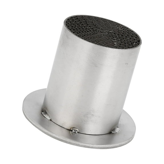 Unique Bargains 63mm Motorcycle Exhaust Pipe Baffle Muffler Baffle Silver Tone Universal