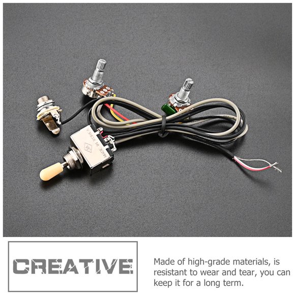 WASHWEPE 1Jgo Arnés Preinstalado Para Guitarra Con Material Metálico Y Plástico Duradero