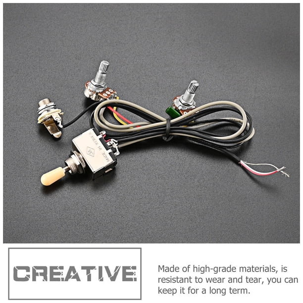 WASHWEPE 1Jgo Arnés Preinstalado Para Guitarra Con Material Metálico Y Plástico Duradero
