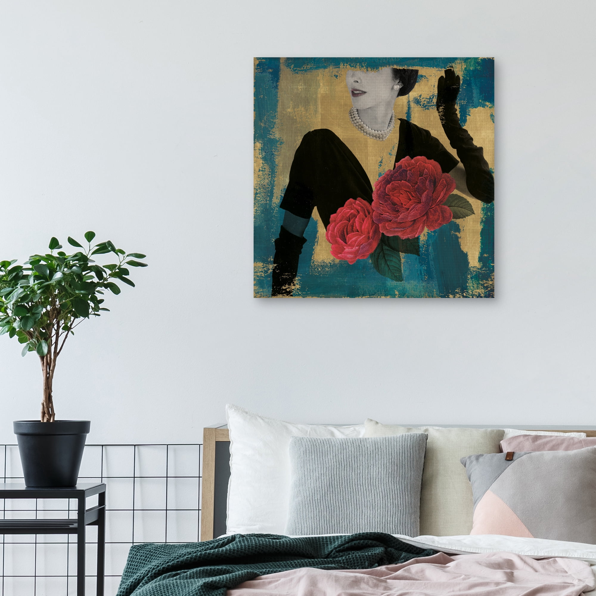 Floral Fashionista by Eccentric Accents Canvas Art Print