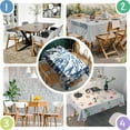 thumbnail image 5 of Colorful Tie Dye Pattern Rectangle Tablecloth 60"x120",Waterproof Polyester Rectangle Table Cloth, Wipeable Spillproof Polyester Tablecloth for Dining, Camping, Indoor and Outdoor, 5 of 6