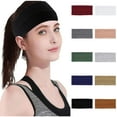 thumbnail image 4 of ZQUUVOU Unisex Wide Headband Stretch Headband Boho Head Bands Women Hair Band Turban Workout Hairband Accessories Gray, 4 of 4