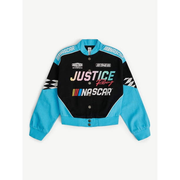 Justice Girl's NASCAR X Justice Collab Racing Jacket, Sizes XS