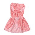 thumbnail image 1 of Vestido para Perro Cuello Redondo Sin Mangas Suave Ligero Elegante Vestido para Cachorro con Estilo para Fiesta Diaria Sesión De Fotos Rosa S, 1 of 5