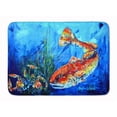 thumbnail image 1 of Carolines Treasures MW1214RUG Tapis de Mousse à Mémoire Lavable en Machine à Poisson Rouge Dispersé, 1 of 4
