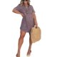 thumbnail image 4 of Vestido camisero vaquero azul para mujer, Vestido camisero Vintage elegante, ropa de calle informal de gran tamaño, minivestido S-5XL 2023, 4 of 4