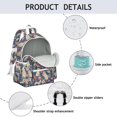 thumbnail image 4 of Golden Retriever Dog and Flower Backpack for School,Cute School Bag,Schoolbag with Adjustable Shoulder Straps & Padded Back,13.4"x11"x4.7", 4 of 6