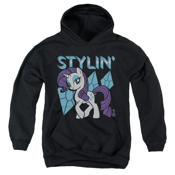 My Little Pony TV Stylin Youth Pullover Hoodie Sweatshirt Black