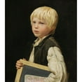 thumbnail image 2 of Albert Anker 15x17 Gold Ornate Wood Frame and Double Matted Museum Art Print Titled - School Boy, 2 of 4