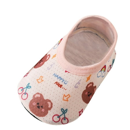 

Toddler Crib Shoes Floor Socks For Children Cartoon Bear Spring And Summer Mesh Baby Shoes Socks Baby Toddler Socks Soft Bottom Non Slip Floor Shoes