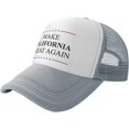thumbnail image 1 of Make California Great Again for Unisex Baseball Cap, Breathable Mesh Adjustable Cap Black, 1 of 8