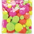 thumbnail image 2 of Big Value Bright Neon Pom Poms - 100 pieces, 2 of 2