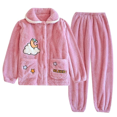 Tbopshirt Pajamas for Women Women s Soft And Comfortable Couples Winter Large Thickened And Plushed Home Set Womens Pajama Sets