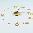 thumbnail image 4 of JOGZMZ DIY Wall Clock Silent Non-Ticking Frameless Large Sticker Wall Clock Kit Suitable for Home Living Room Bedroom Office Decoration Decorative Wall Clock Battery Operated, 4 of 4