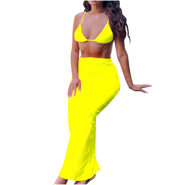 Traje de baño de tres piezas de bikini cómodo de nailon de color sólido para mujer Traje de baño de tres piezas para mujer OAVQHLG3B Store lin121212