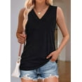 thumbnail image 3 of Women Summer V Neck Tank Tops, 3 of 6