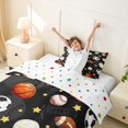 thumbnail image 3 of Erosebridal Ball Games Kids Twin Bedding,Football Sport American Rugby Print Baseball Lovers Duvet Cover Set,Reversible 2 Pieces,No Comforter, 3 of 6