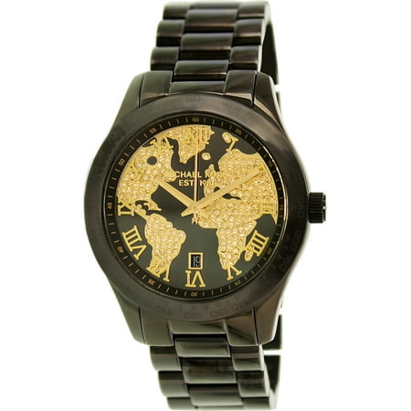 Michael Kors Men's Layton MK6091 Black Stainless-Steel Swiss Quartz Fashion Watch