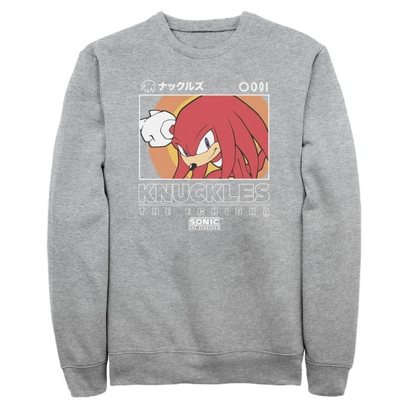 Mens Sonic the Hedgehog Knuckles Portrait Sweatshirt