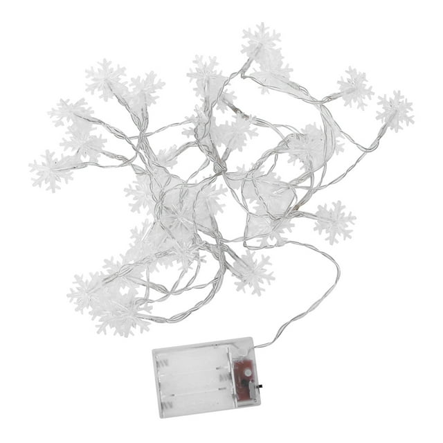 Abastado Decorativo LED Copo de Nieve Luz de Cadena Azul 5 M 50 Lámpara Linterna Cromática Lámpara de Vacaciones