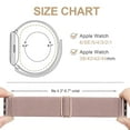 thumbnail image 2 of Recoppa Stretchy Nylon Solo Loop Bands Compatible with Apple Watch 38mm 40mm 41mm 42mm 44mm 45mm, Adjustable Braided Sport Elastic Straps Women Men Wristbands for iWatch Series 7/6/5/4/3/2/1 SE, 2 of 8