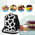 thumbnail image 4 of Lsque Cow Print Black White Lunch Bag Lunch Box for Women Men Reusable Insulated Lunch Tote Bag,Leakproof Thermal Cooler Sack Food Handbags Case High Capacity, 4 of 9