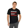 thumbnail image 3 of DJH Apparel | Regroup Recover Reset Relaunch Motivational Unisex T-shirt, 3 of 6
