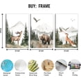 thumbnail image 2 of Nursery Wall Hieng Wild Woodland Animals Wall Decor Deer Bear Fox Watercolor Pictures Paintings Prints Adventure Theme Canvas Posters for Boys Bedroom Girls Living Roomes Framed, 2 of 6
