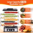 thumbnail image 4 of TNTANTS Food Dehydrator, 8 Trays Electric Dehydrator with Adjustable 48H Timer & 95-176℉ Temperature Control, Dehydrator for Food and Jerky, Fruits, Veggies, Pet Treats, 4 of 11