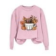 thumbnail image 2 of Inverlee Womens Thanksgiving Sweatshirts Plus Size Turkey Pumpkin Print Sweatshirt Comfy Long Sleeve Cotton Shirts Crewneck Tunic Tops Outfit, 2 of 4