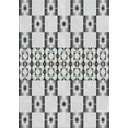 thumbnail image 1 of Ahgly Company Indoor Rectangle Patterned Platinum Gray Novelty Area Rugs, 7' x 10', 1 of 6
