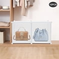 thumbnail image 5 of Peakora 12 PCS 36 Pack Shoes Storage Box Pp Stackable Shoe Organizer Box with Lids White and Clear Shoebox for Bedroom Living Room Closet up to Size 9.5(US), 5 of 20