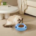 thumbnail image 4 of Anti-Slip Pet Food Bowl Non-Tip Design for Cats and Dogs, Spill-Proof Plastic Feeding Dish with Stable Base for Mess-Free Meals and Water FAJHHA | Blue, 4 of 7