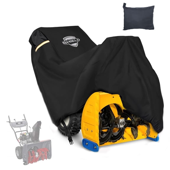 Snow Blower Cover, UV Protection & Dustproof & Waterproof 600D Durable Outdoor Snow Thrower Cover with Storage Bag & Air Vents