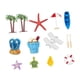 thumbnail image 5 of 15x Toppers de pasteles de playa de verano Decoraciones de pastel hawaianas Regalos Decoración portátil de cupcakes para favores de fiesta de, 5 of 9